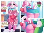  absurd_res aerth animal_crossing anthro apron bent_over big_butt butt canid canine canis clothing comic cookie_(animal_crossing) domestic_dog female genitals hi_res hot_dogging male male/female mammal nintendo penis video_games 