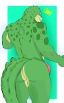  alligator alligatorid anthro artist_gaek butt croc crocodilian hi_res joss male male/male reptile scalie solo 