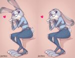  &lt;3 anthro disney duo female female/female jochico judy_hopps lagomorph leporid mammal rabbit sitting solo zootopia 