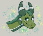  2022 digital_media_(artwork) dragon green_eyes headshot_portrait horn icelectricspyro portrait smile solo teeth 