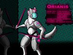  ambiguous_gender anthro armor cybernetic_limb glowing glowing_markings kestenan_(artist) machine markings melee_weapon model_sheet protogen solo sword visor warrior weapon 