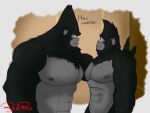  2017 ape big_daddy_(sing) duo father father_and_child father_and_son gorilla haplorhine illumination_entertainment johnny_(sing) kabedon male mammal nipples parent parent_and_child pecs primate red-box sing_(movie) son 