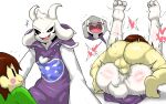  &lt;3 anal anal_penetration anthro anthro_penetrated asriel_dreemurr_(god_form) balls boss_monster bovid brown_hair butt caprine chara_(undertale) clothed clothing duo enigi09 forced genitals goat hair hi_res human human_on_anthro human_penetrating human_penetrating_anthro instant_loss_2koma interspecies male male/male male_penetrated male_penetrating male_penetrating_male mammal open_mouth penetration penile penile_penetration penis_in_ass rape undertale undertale_(series) video_games 