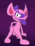  2019 anthro anus backsack balls butt cute_fangs digital_media_(artwork) genitals hand_on_butt humanoid_pointy_ears imp impidimp looking_at_viewer looking_back male mammal nintendo not_furry nude penis pok&eacute;mon pok&eacute;mon_(species) presenting solo spread_butt spreading standing tongue tongue_out ultilix video_games 