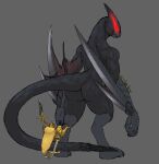  absurd_res anthro blade bladed_wings capcom claws duo female flying_wyvern glowing glowing_eyes hi_res male medicinal_succ monster_hunter nargacuga talons video_games 
