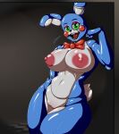  areola big_breasts blue_body breasts female five_nights_at_freddy&#039;s five_nights_at_freddy&#039;s_2 genitals green_eyes hb-viper hi_res huge_breasts lagomorph leporid mammal nipples pussy rabbit red_areola red_nipples scottgames solo toy_bonnie_(fnaf) video_games 