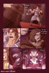  absurd_res comic dracula_(castlevania) growth hi_res human male mammal muscle_growth richter_belmont text vampire weapon wolf-con-f wolfconfnsfw 
