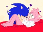  amy_rose anthro breast_play breast_suck breasts duo eulipotyphlan female hand_holding hedgehog male male/female mammal sega sonic_the_hedgehog sonic_the_hedgehog_(series) sucking unknown_artist 