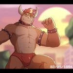  abs anthro bowser claws clothing hi_res horn horn_jewelry jrjresq koopa looking_at_viewer male mario_bros muscular muscular_anthro muscular_male nintendo scalie solo underwear video_games 