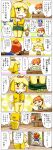  animal_crossing blush bookshelf bottomless bovid bunnie_(animal_crossing) butt canid canine canis caprine clothed clothing domestic_cat domestic_dog door embarrassed felid feline felis female fur furniture goat group hi_res human isabelle_(animal_crossing) japanese_text lagomorph leporid male male/female mammal mana_(artist) nintendo rabbit rosie_(animal_crossing) sherb_(animal_crossing) shih_tzu shy table text toy_dog translation_request undressing video_games villager_(animal_crossing) yellow_body yellow_fur 