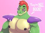  absurd_res alligator alligatorid animatronic anthro artkizu crocodilian eyewear five_nights_at_freddy&#039;s five_nights_at_freddy&#039;s:_security_breach glasses hair hi_res machine male montgomery_gator_(fnaf) muscular muscular_male nipples punk red_hair reptile robot scalie scottgames solo video_games 