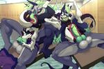 anthro demonium dragon duo green hi_res jasson jiff male male/male wire zeltha 