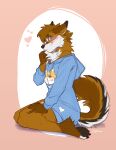  absurd_res anthro blue_eyes blush canid canine canis clothed clothing digital_media_(artwork) domestic_dog female fox hi_res hoodie husky icecreamdraws looking_at_viewer mammal nordic_sled_dog solo spitz swift topwear 