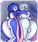  all_fours anthro anus avian balls beak biped bird breasts butt collar collar_only digital_drawing_(artwork) digital_media_(artwork) dominant dominant_pov duo duo_focus female first_person_view genitals group hair hi_res leash looking_at_viewer male nude peki_(pengi_nsfw) pengi_nsfw penguin pengy_(pengi_nsfw) petplay presenting presenting_hindquarters pussy raised_tail roleplay simple_background 