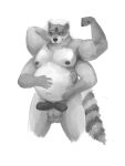  absurd_res anthro balls canid canine cryptid_hours fusion genitals hi_res male mammal multi_arm multi_balls multi_eye multi_genitalia multi_limb multi_penis nude penis procyonid raccoon solo standing 