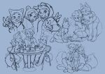  anthro biped breasts clothed clothing fan_character female fluffy fully_clothed gloves group handwear hi_res katto kigurumi league_of_legends male male/female mammal neck_tuft riot_games size_difference teemo_the_yiffer trio tuft video_games yordle 