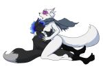  alopex anthro anthro_on_anthro black_body black_fur blue_hair blush breast_play breast_suck breasts canid canine canis claws cowgirl_position deity duo eyes_closed female female_penetrated fluffy fluffy_tail from_front_position fur hair looking_pleasured male male/female male_penetrating male_penetrating_female mammal nipples on_bottom on_top open_mouth open_smile penetration scarf sex smile sucking teenage_mutant_ninja_turtles video_games white_body white_fur wolf yawg 