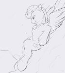  cape clothing equid equine hasbro hi_res horse male mammal mountain my_little_pony pegasus pony sketch sliding snowstormbat solo wings 
