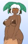  absurd_res bikini breasts clothing conditional_dnp elemental_creature elemental_humanoid eyewear female flora_fauna hi_res humanoid leaf looking_at_viewer neutral_expression neutral_face nude plant plant_humanoid quin-nsfw solo sunglasses swimwear towel treant tree tree_humanoid 