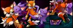  blaze_the_cat blue_eyes breasts cat cunnilingus feline furry lesbian marine_the_raccoon nancher nipples oral orange purple pussy pussy_juice raccoon shirt_lift sonic_the_hedgehog 