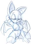  animal_ears bat_wings breasts cowgirl_position furry girl_on_top large_breasts monochrome nipples penis pussy rouge_the_bat sex sonic_the_hedgehog straddling uncensored vaginal wings 