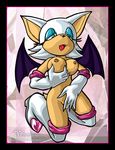  animal_ears breasts furry large_breasts masturbation pussy pussy_juice rouge_the_bat solo sonic_the_hedgehog uncensored wings 