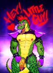  &lt;3 alligator alligatorid anthro balls big_balls big_penis bodily_fluids bottomwear clothed clothing crocodilian dialogue erection eyewear five_nights_at_freddy&#039;s five_nights_at_freddy&#039;s:_security_breach foreskin genital_fluids genitals green_body hair hi_res humanoid_genitalia humanoid_penis long_tongue male mohawk montgomery_gator_(fnaf) mostly_nude muscular muscular_male navel navel_piercing nipple_piercing nipples nude open_bottomwear open_clothing open_mouth open_pants pants partially_clothed penis piercing poppin precum punk reptile scalie scottgames shoulder_pads simple_background smile solo sunglasses sweat teeth tongue vascular video_games 