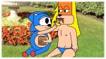  anthro bartleby_montclair clothed clothed/nude clothing duo eating male male/male messy nude sega sonic_the_hedgehog sonic_the_hedgehog_(series) speedo swimwear tamers12345 