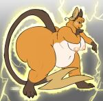  anthro belly big_butt breasts butt cocoa_(cheesecaker) electricity fan_character female fur hair hi_res huge_butt iko mammal nintendo nipples nude obese obese_anthro obese_female overweight overweight_anthro overweight_female pok&eacute;mon pok&eacute;mon_(species) raichu rodent simple_background solo thick_thighs video_games yellow_body yellow_fur 