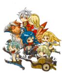  3boys 3girls ahoge armor armored_boots assassin_cross_(ragnarok_online) azumi_on bag bangs belt bird black_pants black_shirt blonde_hair blue_hair blue_pants boots brown_belt brown_cape brown_gloves brown_shirt brown_shorts cape cecil_damon chibi closed_eyes closed_mouth commentary_request crop_top cross double_bun dress eremes_guile expressionless eyebrows_visible_through_hair full_body fur-trimmed_cape fur-trimmed_shirt fur_trim gauntlets gloves green_eyes green_hair high_heel_boots high_heels high_priest_(ragnarok_online) high_wizard_(ragnarok_online) howard_alt-eisen hug hug_from_behind in_cart juliet_sleeves kathryne_keyron long_hair long_sleeves looking_at_viewer looking_to_the_side lord_knight_(ragnarok_online) lowres margaretha_sorin multiple_boys multiple_girls navel open_clothes open_mouth open_shirt panda pants pauldrons peco_peco pouch puffy_sleeves pullcart ragnarok_online red_dress red_eyes red_scarf riding riding_bird sash scarf seyren_windsor shirt short_hair short_shorts shorts shoulder_armor simple_background skull sleeveless sleeveless_shirt smile sniper_(ragnarok_online) suspenders torn_scarf two-tone_shirt two-tone_shorts white_background white_sash white_shirt whitesmith_(ragnarok_online) yellow_shirt yellow_shorts 