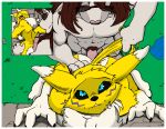  against_surface against_wall anthro anthro_on_anthro balls bandai_namco big_breasts bite biting_lip biting_own_lip black_sclera blue_eyes blush breasts brown_body brown_fur butt canid canine colored detailed_background digimon digimon_(species) duo edit erection eyewear facial_markings female female_penetrated fluffy fluffy_tail fox_tail from_behind_position fur genitals glasses grey_body grey_fur head_markings interspecies lips looking_back male male/female male_penetrating male_penetrating_female mammal markings multicolored_body multicolored_fur nipples nude open_mouth open_smile penetration penis renamon risenhentaidemon self_bite sex smile tail_pull two_tone_body two_tone_fur under_boob white_body white_fur yawg yellow_body yellow_fur 