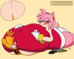 amy_rose anthro anthro_on_anthro bdsm big_breasts blush bondage bound breast_play breasts butt canid canine clothing conditional_dnp digitaldomain123 eulipotyphlan female fox genitals hedgehog hi_res huge_breasts hyper hyper_breasts male male/female mammal miles_prower panties penis rope sega sex sonic_the_hedgehog_(series) titfuck underwear 