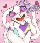  &lt;3 &lt;3_eyes accessory anthro big_ears blush bodily_fluids clothing crying curvy_figure cute_expression excited female floaties flower flower_in_hair fluffy freckles hair hair_accessory happy heartbeat hi_res jumping lagomorph lantha leporid long_ears looking_at_viewer mammal ninjamoon open_mouth plant pogchamp pool_float pool_floaty rabbit scut_tail short_stack short_tail smile solo swimwear tears tears_of_joy wide_hips 