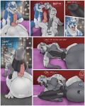  absurd_res animal_genitalia animal_penis anthro ball_fondling balls bedroom big_balls big_penis bodily_fluids brent_(lusolosu) canid canine canine_penis canis capcom cock_vore comic cum darkstalkers despairoh_j_(hungothenomster) detailed_background dialogue english_text erection fondling genital_fluids genitals group hi_res huge_balls huge_penis hyaenid hyper hyper_balls hyper_genitalia jon_talbain larger_male larger_pred male male/male male_pred male_prey mammal masterokami muscular muscular_male open_mouth penile penis size_difference text tongue tongue_out video_games vore willing_vore wolf 