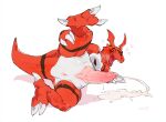  bandai_namco bebebebebe digimon digimon_(species) feral guilmon male solo 