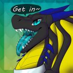  bodily_fluids dragon imminent_vore looking_at_viewer macabrethederg male open_mouth saliva scalie solo tagme unknown_artist vore 