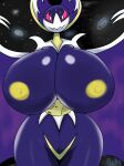  absurd_res anthro anthrofied areola big_breasts breasts female hi_res huge_breasts legendary_pok&eacute;mon ll-ss lunala macro moon nintendo nipples nude pok&eacute;mon pok&eacute;mon_(species) pok&eacute;morph signature smile solo thick_thighs video_games wide_hips 