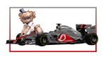  anthro big_breasts big_butt black_clothing blue_eyes breasts brown_body brown_fur butt clothing female five_nights_at_freddy&#039;s footwear formula_1 formula_1_car freddy_(fnaf) fredina_(cally3d) fur hat headgear headwear hi_res legs_up mammal mclaren prykez scottgames solo top_hat ursid video_games 