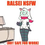  anthro clothing deltarune eyewear footwear fur genitals glasses horn humanoid legwear male nekuzx nude penis pink_horn ralsei scarf socks solo thigh_highs thigh_socks undertale_(series) video_games white_body white_fur 