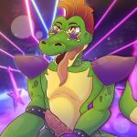  absurd_res alligator alligatorid anthro crocodilian eyewear five_nights_at_freddy&#039;s five_nights_at_freddy&#039;s:_security_breach fnaf_oc glasses hi_res humanoid machine male manly mohawk montgomery_gator_(fnaf) reptile robot scalie scottgames security_breach:_fury&#039;s_rage solo spikes video_games zerab 