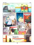  2022 absurd_res anthro arcanine belt bottomwear building clothed clothing comic dialogue dress_shirt dylan_(zourik) english_text eyebrows eyes_closed eyewear frown fur glasses hi_res hoodie inside leo_(zourik) male mane multiple_scenes muscular muscular_anthro muscular_male nintendo overweight overweight_anthro overweight_male pants pok&eacute;mon pok&eacute;mon_(species) sad school shirt snorlax standing stressed student teacher text topwear torracat tuft video_games zourik 