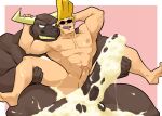  abdominal_bulge abs after_sex animal_genitalia animal_penis anthro anthro_dominating_human balls big_dom_small_sub big_muscles big_penis blonde_hair blush bodily_fluids bovid bovine brown_hair carrying carrying_partner cartoon_network cattle cum cum_in_ass cum_inside cum_on_body cum_on_ground cum_on_penis dominant dominant_anthro duo ejaculation excessive_cum eyewear genital_fluids genitals hair holding_partner horn human human_on_anthro human_penetrated interspecies johnny_bravo larger_anthro male male/male mammal matainfancias muscular muscular_anthro muscular_human muscular_male navel nipples nude open_mouth pecs penetration penis pompadour sex size_difference smaller_human smaller_penetrated stand_and_carry_position standing standing_sex submissive submissive_human sunglasses teeth 