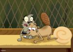  all_fours anthro beaver bed cabin camp_lazlo cartoon_network caviid duo eyewear fellatio foxretro furniture genitals glasses guinea_pig holding_head humanoid male male/male mammal nude oral penile penis rodent samson_clogmeyer sex wilbert_(camp_lazlo) 