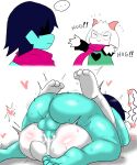  &lt;3 ambiguous_gender ambiguous_penetrated anal anal_penetration anthro anthro_penetrated balls bodily_fluids boss_monster bovid butt caprine clothed clothing cum cum_in_ass cum_inside deltarune duo enigi09 from_front_position genital_fluids genitals hi_res human human_on_anthro human_penetrating human_penetrating_anthro instant_loss_2koma interspecies kris_(deltarune) male male/ambiguous male_(lore) male_penetrating male_penetrating_ambiguous mammal mating_press nude penetration penile penile_penetration penis_in_ass ralsei sex undertale undertale_(series) video_games 