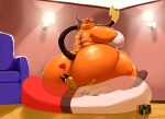  anthro bean_bag big_butt breasts butt butt_crush cocoa_(cheesecaker) duo facesitting female fur hair huge_butt inside kazecat male male/female mammal nintendo nude obese obese_anthro obese_female orange_body orange_fur overweight overweight_anthro overweight_female pikachu pok&eacute;mon pok&eacute;mon_(species) raichu rodent size_difference smaller_male sparks_(cheesecaker) thick_thighs video_games wide_hips yellow_body yellow_fur 