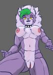  absurd_res animal_humanoid animatronic big_breasts breasts canid canid_humanoid canine canine_humanoid canis collar curvy_figure female five_nights_at_freddy&#039;s five_nights_at_freddy&#039;s:_security_breach fur furnikeiro green_hair hair hi_res humanoid lips lipstick machine makeup mammal mammal_humanoid purple_body purple_lips robot robotic roxanne_wolf_(fnaf) scottgames solo thick_thighs video_games white_body white_fur white_hair wolf wolf_humanoid yellow_eyes 