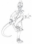  absurd_res anthro dragon furry hi_res kick safe_(disambiguation) sketch 