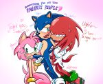  &lt;3 amy_rose anal anal_penetration anthro balls bisexual bisexual_sandwich blush blush_lines bodily_fluids clothing cum cum_in_ass cum_inside dialogue drooling echidna ejaculation eulipotyphlan eyes_closed fellatio female footwear fur genital_fluids genitals gloves group group_sex handjob handwear hedgehog hi_res humanoid_genitalia kneeling knuckles_the_echidna male male/female male/male mammal monotreme northsphynx oral penetration penile penis saliva saliva_on_penis sandwich_position sega sex shiny_(disambiguation) shocked shocked_expression shoes simple_background sonic_the_hedgehog sonic_the_hedgehog_(series) standing standing_sex sweat sweatdrop tears threesome 