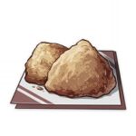  artist_request chicken_(food) commentary english_commentary food food_focus fried_chicken genshin_impact lowres muted_color napkin no_humans official_art still_life third-party_source transparent_background 