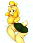  absurd_res animal_crossing anthro chainilla_(artist) female hi_res isabelle_(animal_crossing) nintendo solo video_games 